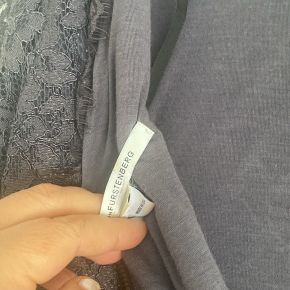 Plum lace Diana von Furstenberg dress - Picture 9 of 11